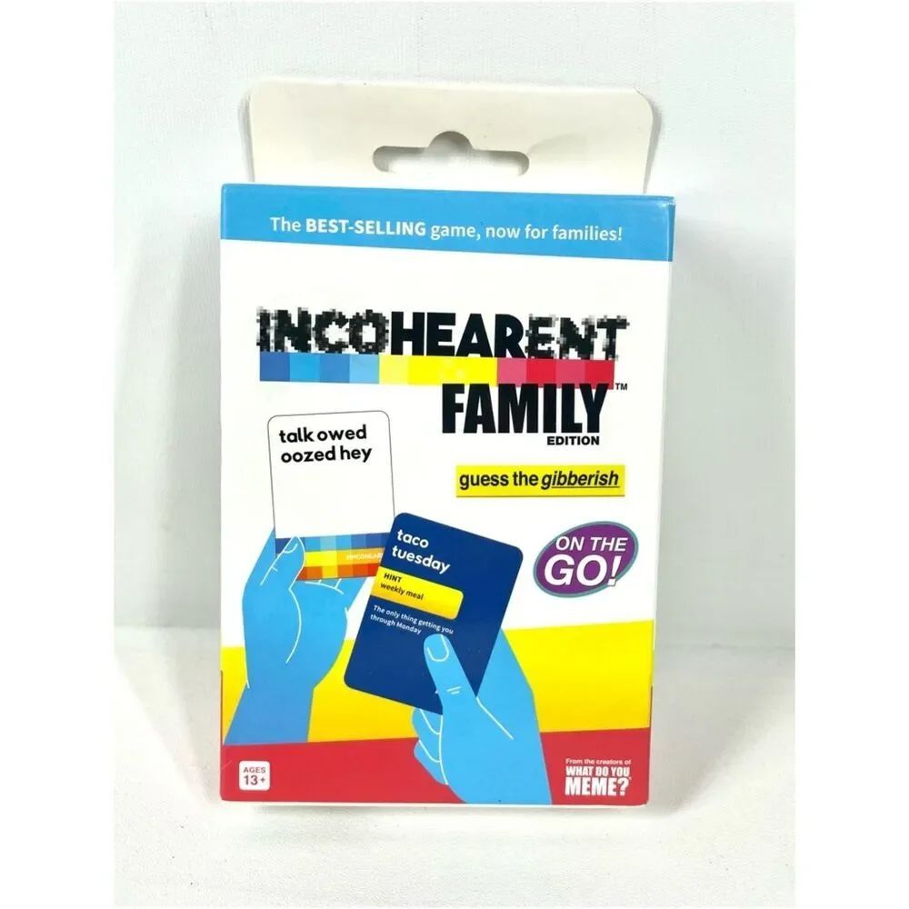 INCOHEARENT FAMILY EDITION Game On The Go Travel Guess the Gibberish! SEALED